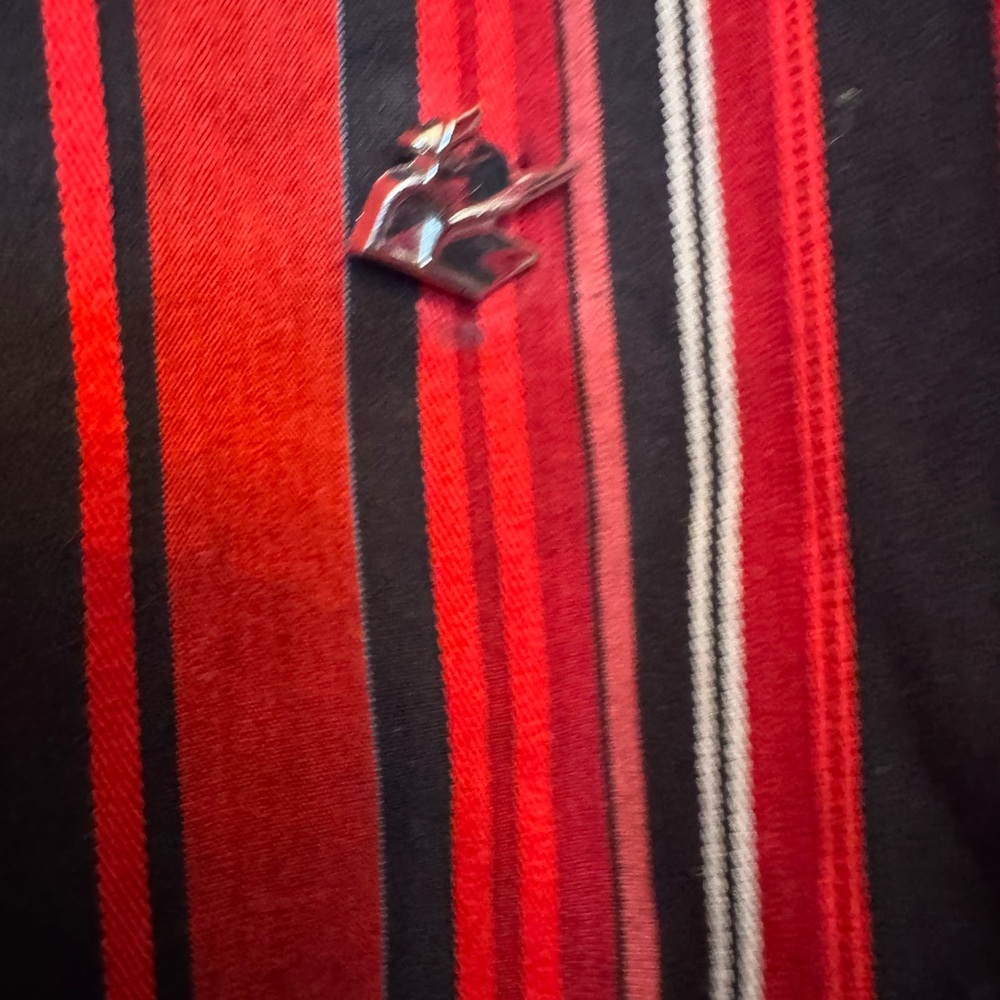 Rocawear Authentic Striped Button-Down Shirt Blac… - image 6